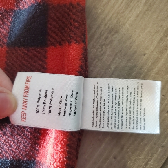 Daysu Micro Fleece Baby Sleep Sack with Long Sleeves Size Medium Buffalo Plaid - Picture 9 of 16